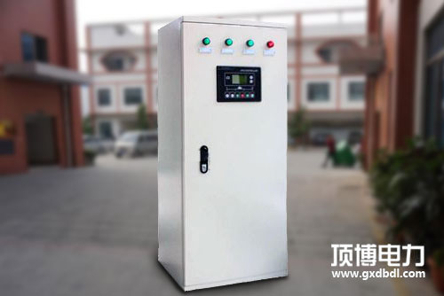 頂博電力安裝柳州彰泰房地產兩臺360kw發(fā)電機組并機裝置