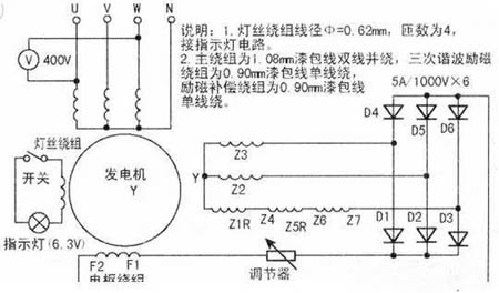 柴油發(fā)電機(jī)實物接線圖